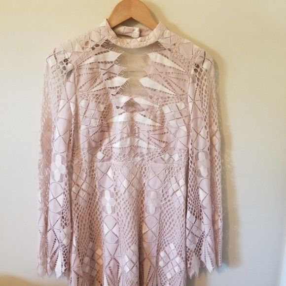 Free People Deco Lace Mini Dress | Ivory Combo - Picture 2 of 12